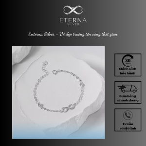 Vòng tay bạc nữ Eterna Silver Infinity – Biểu tượng của tình yêu vĩnh cửu