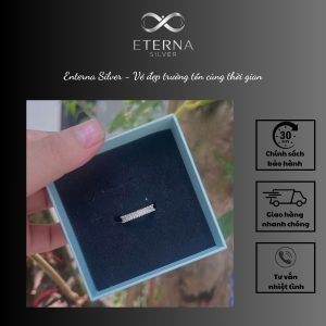 Nhẫn Bạc Đính Đá – Sang Trọng Quyến Rũ