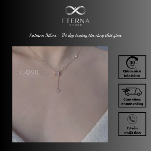 Vòng Cổ Choker Bằng Bạc Đính Đá