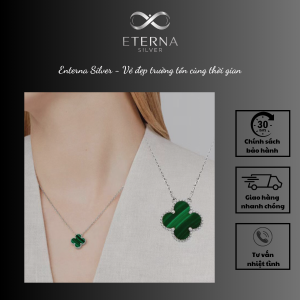 Dây Chuyền bạc nữ Eterna Silver cỏ 4 lá