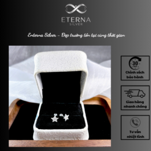 Đôi khuyên tai  "Hoa Khôi" - Tiệm Bạc Eterna