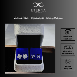 Đôi khuyên tai Nữ Trưởng Eterna Silver