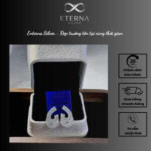 Đôi khuyên tai Quyền Võ Eterna Silver